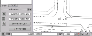 補正先のGCPの右上